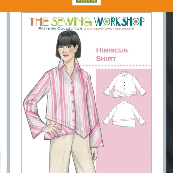 Hibiscus Shirt Sewing Pattern MSRP $21 from thesewingworkshop.com - Picture 5 of 7